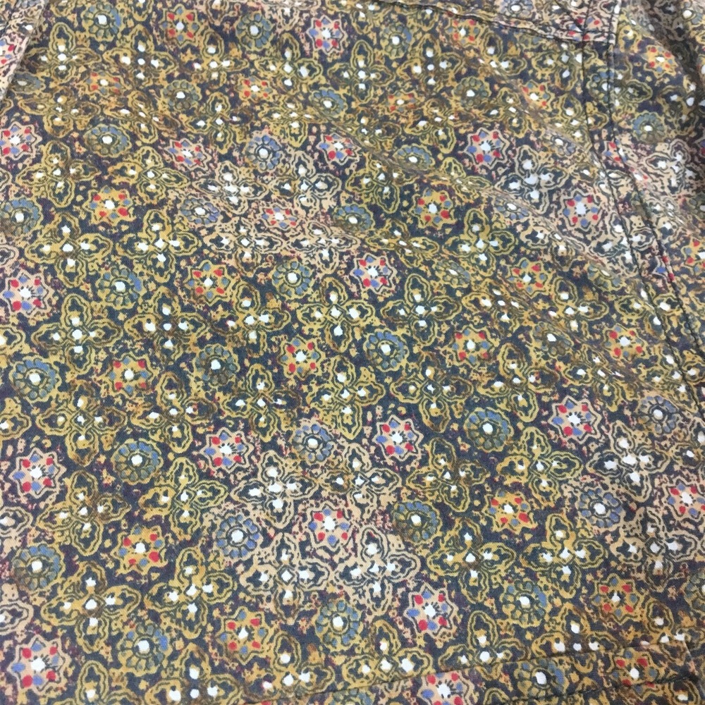 Tommy Hilfiger Denim Paisley Button Down Long Sleeve Shirt Men's Size Medium - Picture 3 of 6
